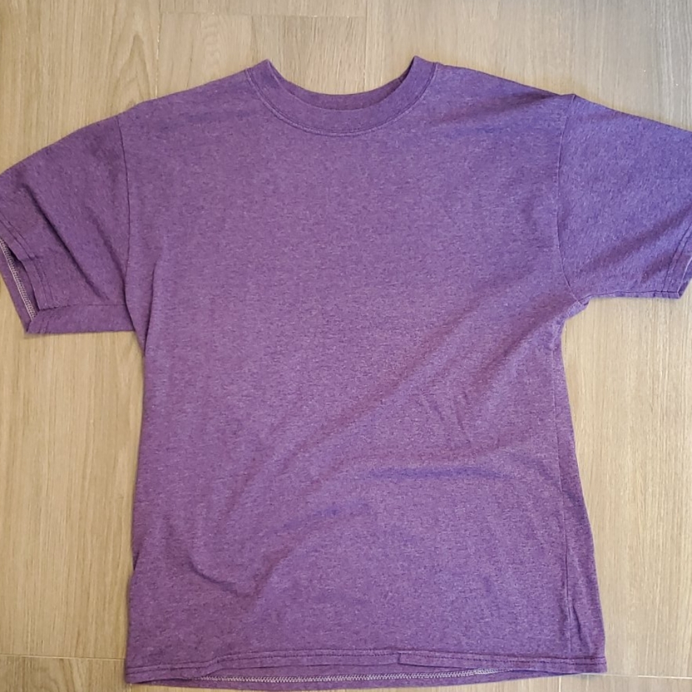 Solid color purple athletic t-shirt